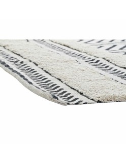 Teppich DKD Home Decor Schwarz Zick-Zack Weiß (160 x 226 x 0,7 cm)