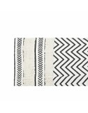 Teppich DKD Home Decor Schwarz Zick-Zack Weiß (160 x 226 x 0,7 cm)