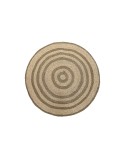 Alfombra DKD Home Decor Beige Marrón (150 x 1 x 150 cm)