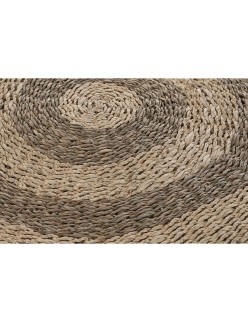 Alfombra DKD Home Decor Beige Marrón (150 x 1 x 150 cm)