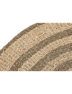Alfombra DKD Home Decor Beige Marrón (150 x 1 x 150 cm)
