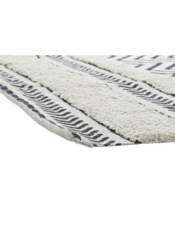 Teppich DKD Home Decor Schwarz Zick-Zack Weiß (120 x 180 x 0,7 cm)