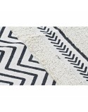 Teppich DKD Home Decor Schwarz Zick-Zack Weiß (120 x 180 x 0,7 cm)