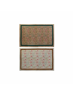 Teppich DKD Home Decor 160 x 230 x 0,4 cm Polyester Weiß Ikat Boho (2 Stück)