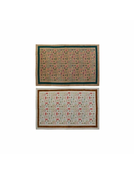 Teppich DKD Home Decor 160 x 230 x 0,4 cm Polyester Weiß Ikat Boho (2 Stück) Teppich DKD Home Decor 160 x 230 x 0,4 cm Polyester Weiß Ikat Boho (2 Stück)