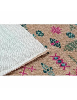 Teppich DKD Home Decor 160 x 230 x 0,4 cm Polyester Weiß Ikat Boho (2 Stück)