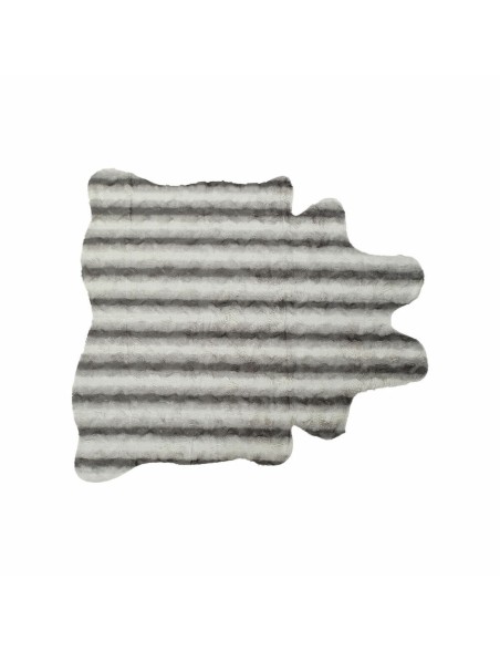 Teppich DKD Home Decor 160 x 150 x 2 cm Grau Polyester Weiß Teppich DKD Home Decor 160 x 150 x 2 cm Grau Polyester Weiß