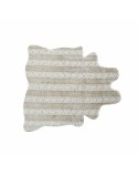 Teppich DKD Home Decor 160 x 150 x 2 cm Beige Polyester Mit Haar