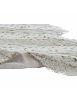 Tapete DKD Home Decor 160 x 150 x 2 cm Bege Poliéster Com pelo