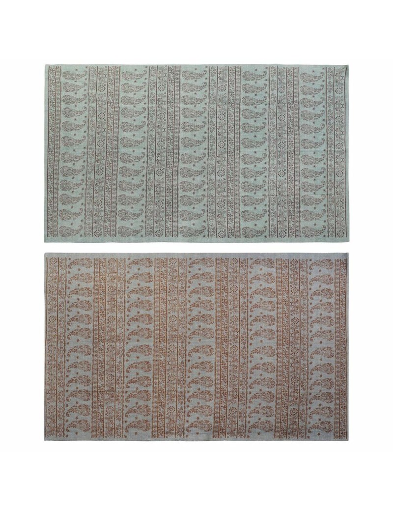 Teppich DKD Home Decor 160 x 230 x 0,4 cm Blau Polyester grün Araber (2 Stück)