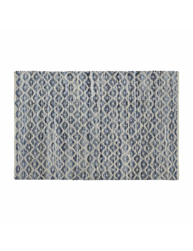 Teppich DKD Home Decor Blau Weiß (120 x 180 x 1 cm)