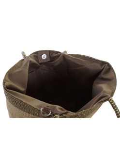 Sac de plage DKD Home Decor Marron Vert Beige Menthe Fibre 43 x 10 x 28 cm (2 Unités)