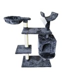 Rascador para Gatos Gloria Jarama Árbol Gris Madera Papel Sisal (35 x 100 x 60 cm)