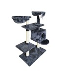 Rascador para Gatos Gloria Jarama Árbol Gris Madera Papel Sisal (35 x 100 x 60 cm)