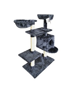 Rascador para Gatos Gloria Jarama Árbol Gris Madera Papel Sisal (35 x 100 x 60 cm)