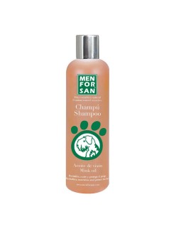 Champú para mascotas Menforsan Perro Aceite de visón 300 ml