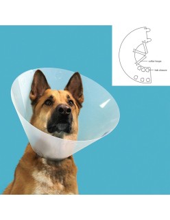 Collar Isabelino para Perros KVP Quick Fit Transparente (39-48 cm)