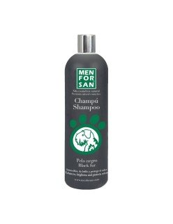 Champú para mascotas Menforsan 1 L Perro Cabello Oscuro