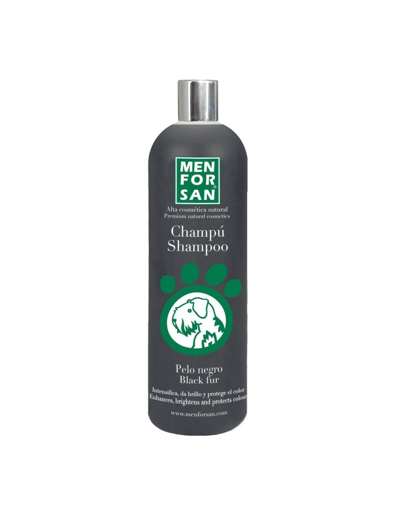 Champô para animais de estimação Menforsan 1 L Cão Cabelo Escuro