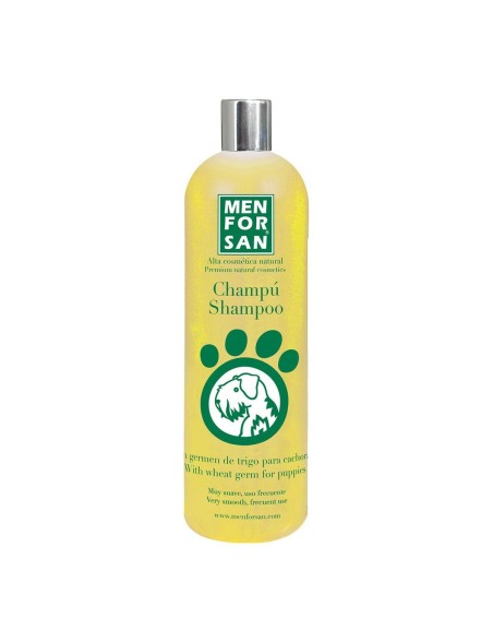 Shampoing pour animaux de compagnie Menforsan 1 L Chien Chiots Germe de blé