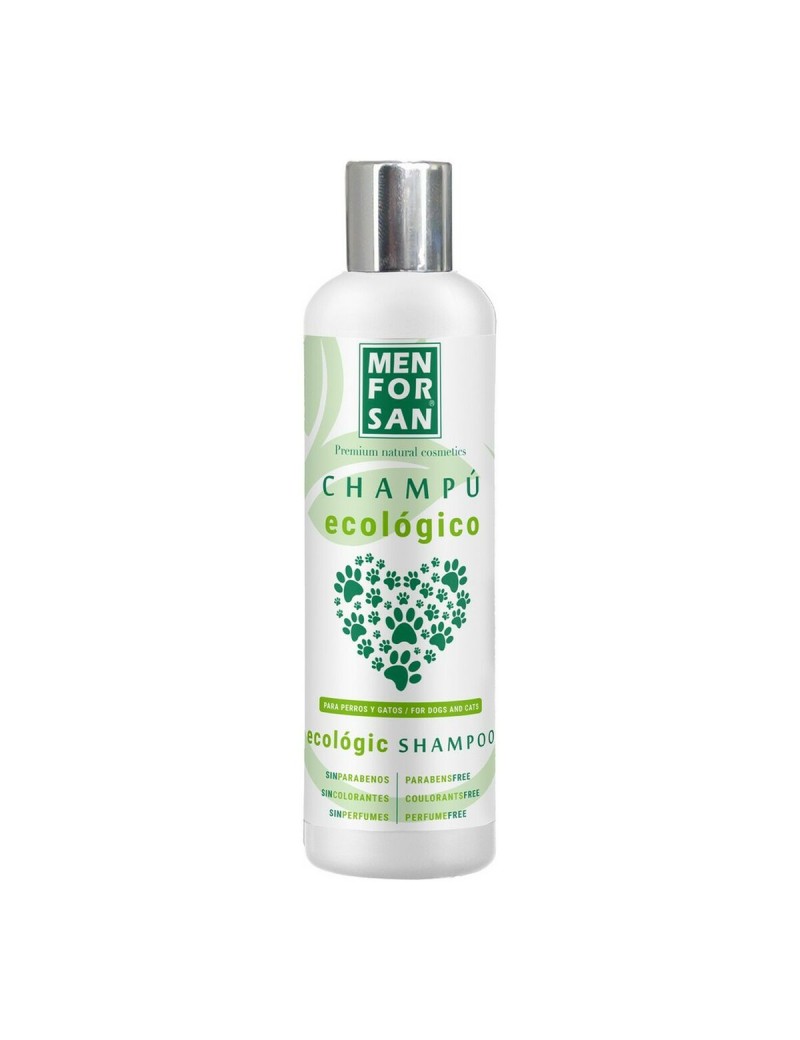Champú para mascotas Menforsan 300 ml Ecológico Concentrado Gato Perro