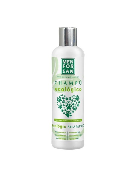 Champú para mascotas Menforsan 300 ml Ecológico Concentrado Gato Perro