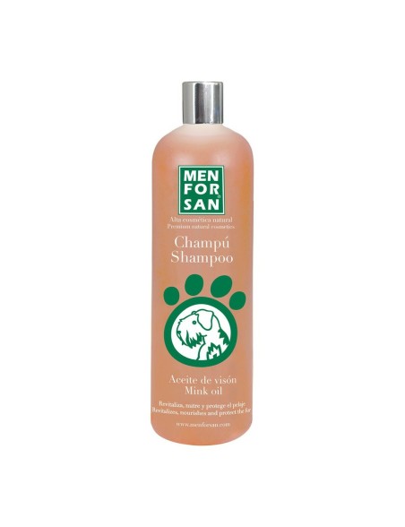 Shampoing pour animaux de compagnie Menforsan 1 L Chien Huile de vison