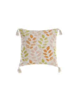 Cuscino DKD Home Decor Beige 45 x 10 x 45 cm Multicolore Fiori Boho