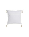 Kissen DKD Home Decor Beige 45 x 10 x 45 cm Bunt Blomster Boho