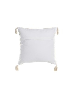 Kissen DKD Home Decor Beige 45 x 10 x 45 cm Bunt Blomster Boho