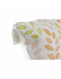 Kissen DKD Home Decor Beige 45 x 10 x 45 cm Bunt Blomster Boho