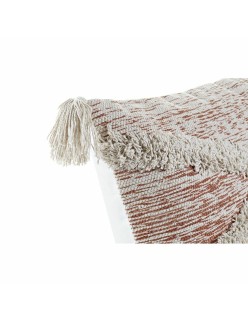 Cuscino DKD Home Decor 60 x 10 x 30 cm Beige Arancio Frange