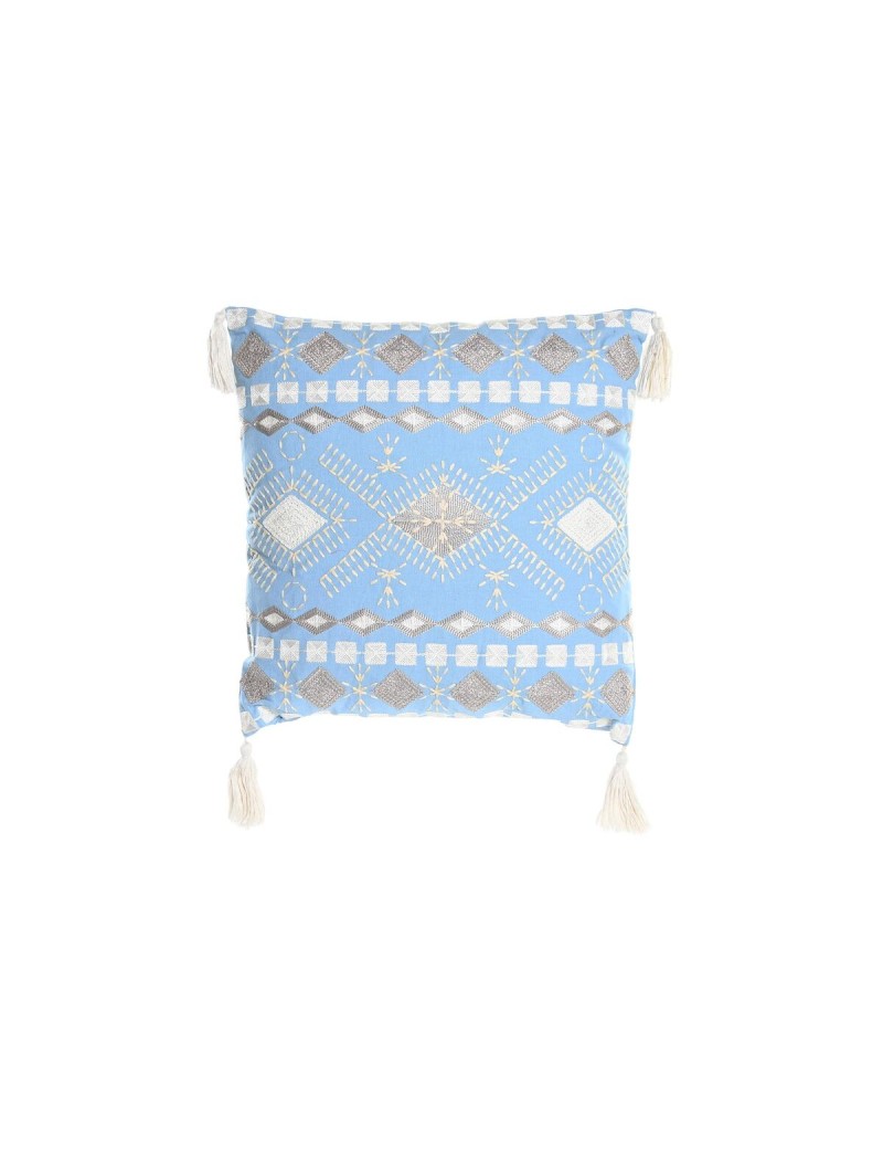 Kissen DKD Home Decor Blau Weiß 40 x 15 x 40 cm
