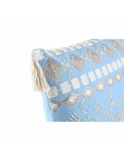 Kissen DKD Home Decor Blau Weiß 40 x 15 x 40 cm