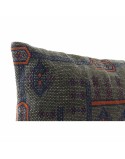 Cojín DKD Home Decor Azul Naranja Cuadrada Árabe 50 x 10 x 35 cm (2 Unidades)