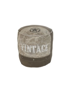 Cuscino DKD Home Decor Da terreno Grigio Poliestere Cotone Stella Alluminio Vintage (44 x 44 x 44 cm)