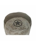 Cuscino DKD Home Decor Da terreno Grigio Poliestere Cotone Stella Alluminio Vintage (44 x 44 x 44 cm)