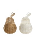 Cestino DKD Home Decor Da muro 55 x 33 x 14 cm Rattan (2 Unità)
