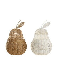 Cestino DKD Home Decor Da muro 55 x 33 x 14 cm Rattan (2 Unità)