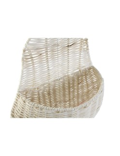Cestino DKD Home Decor Da muro 55 x 33 x 14 cm Rattan (2 Unità)