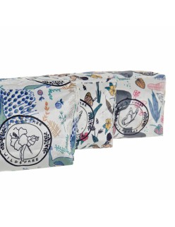 Trousse de toilette DKD Home Decor Multicouleur Tropical (20 x 8 x 14 cm) (3 Unités)