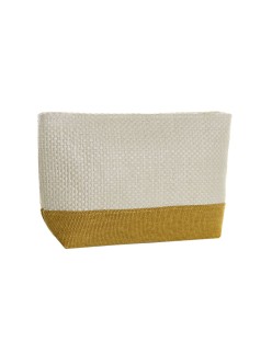 Trousse de toilette DKD Home Decor Naturel Menthe Étoile Moutarde méditerranéen (25 x 6,5 x 16 cm) (2 Unités)