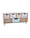 Scatola-Portagioie DKD Home Decor 40 x 16 x 19 cm Legno Marrone Turchese
