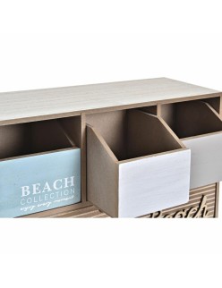 Scatola-Portagioie DKD Home Decor Legno Marrone Turchese 34 x 14 x 24 cm