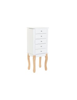 Portagioie Verticale DKD Home Decor Specchio MDF Romantico (37 x 27 x 90 cm)