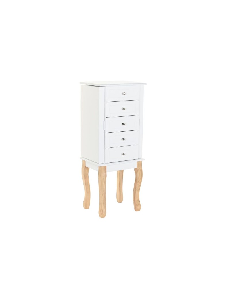 Portagioie Verticale DKD Home Decor Specchio MDF Romantico (37 x 27 x 90 cm)