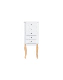 Portagioie Verticale DKD Home Decor Specchio MDF Romantico (37 x 27 x 90 cm)