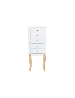 Portagioie Verticale DKD Home Decor Specchio MDF Romantico (37 x 27 x 90 cm)