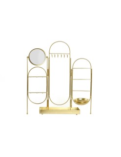 Portagioie Verticale DKD Home Decor Specchio Metallo (45 x 10,5 x 51,5 cm) (46 x 10,5 x 51,5 cm)