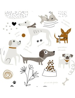Steppdecke Panzup Dogs 1 Doppelmatratze